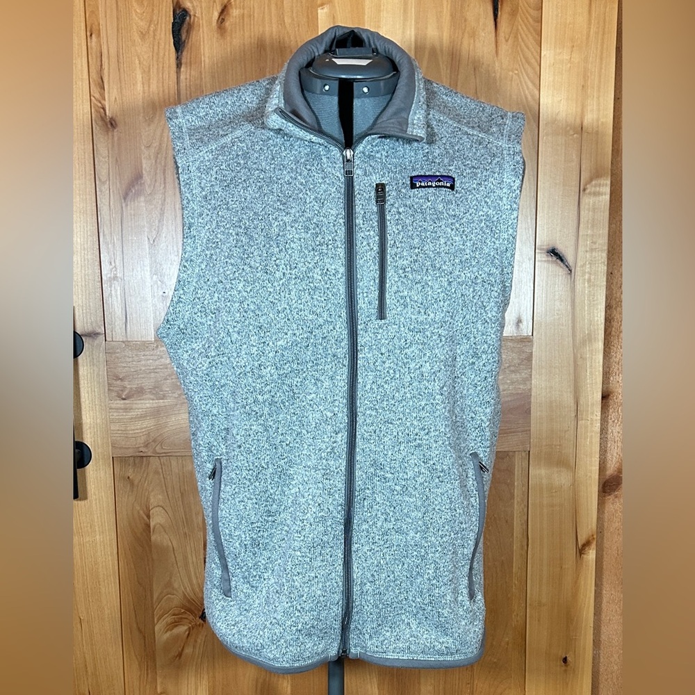 Patagonia Heather Gray Zip-Up Vest